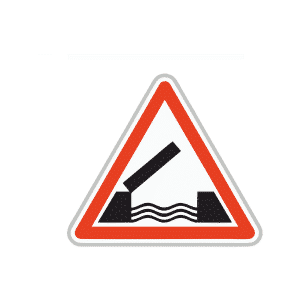 Panneau de danger signalant un pont mobile proposé par Ingénia