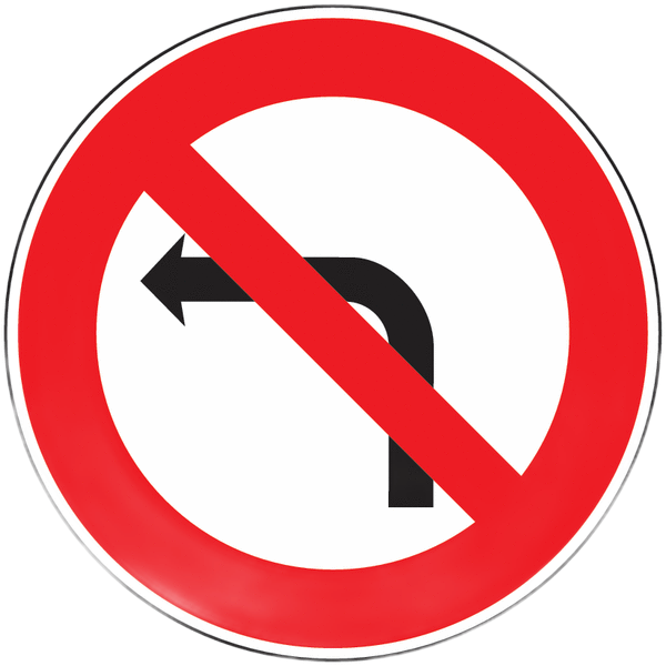 B2a - Interdiction de tourner à gauche