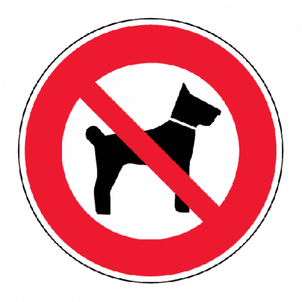 B Iso 1 - Interdiction d'accès aux chiens