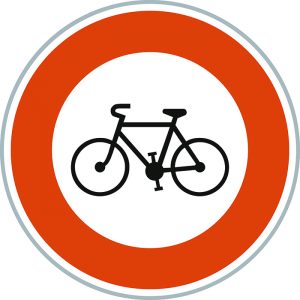 B9b - Accès interdit aux vélos