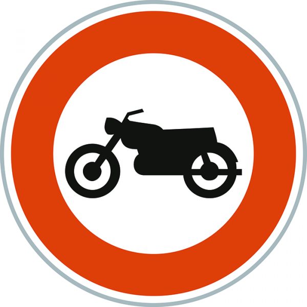 B9h - Accès interdit aux motocycles