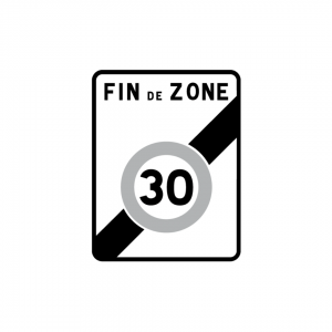 B51 - Fin de zone de circulation restreinte