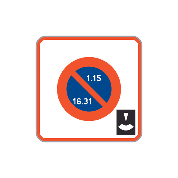 B6b5 - Zone de stationnement alterné avec disque