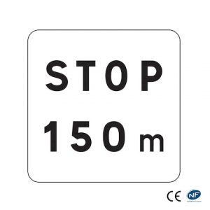 M5a - Panonceau STOP + distance